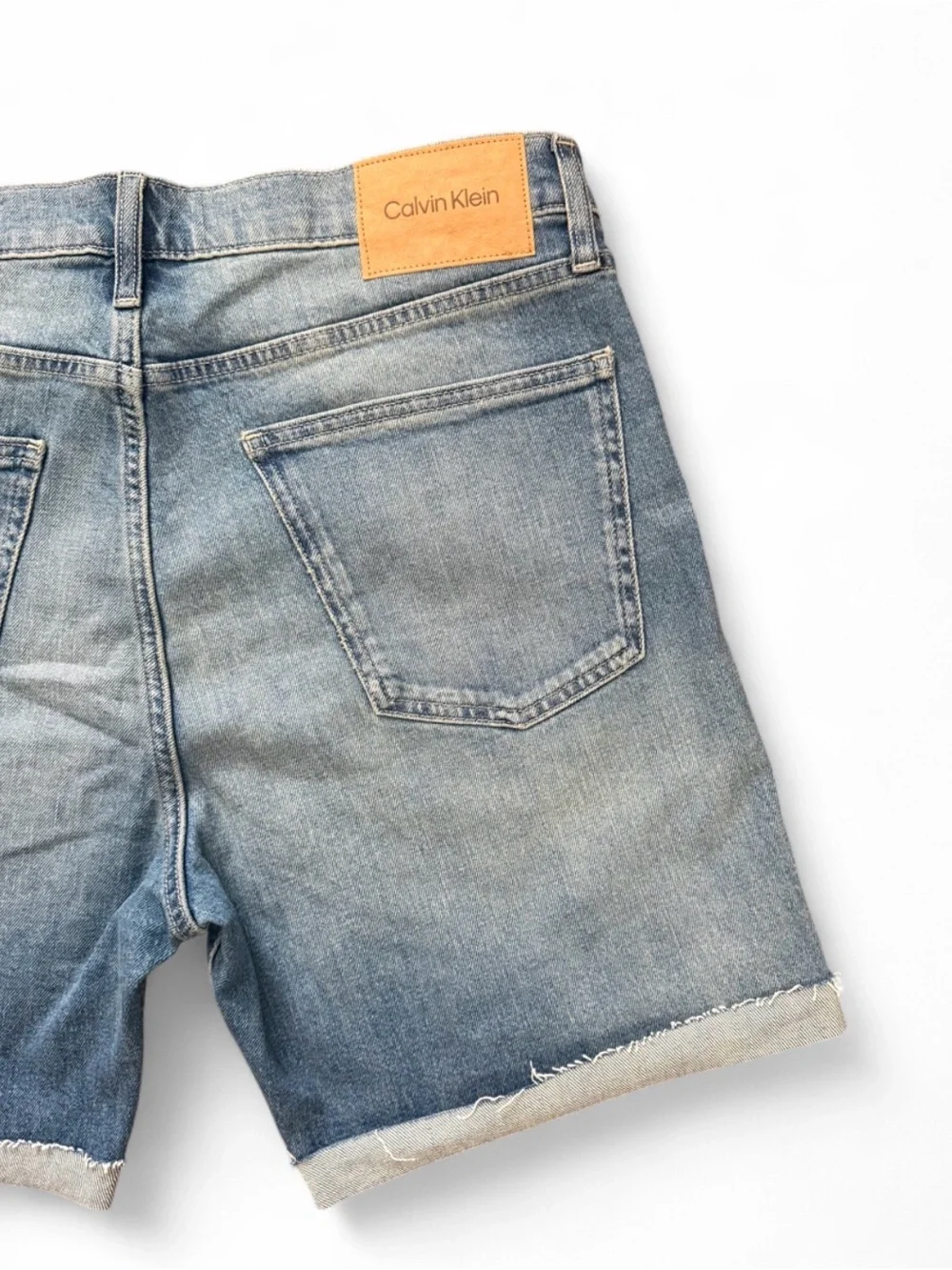 Calvin Klein Faded Blue Denim Shorts